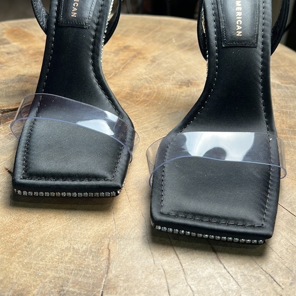 Good American black and bling heels size 10. A394 - Picture 2 of 5